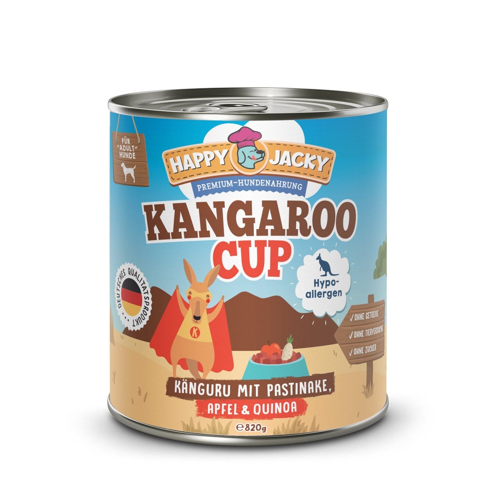Kangaroo Cup - Känguru mit Pastinake, Apfel & Quinoa HAPPY JACKY