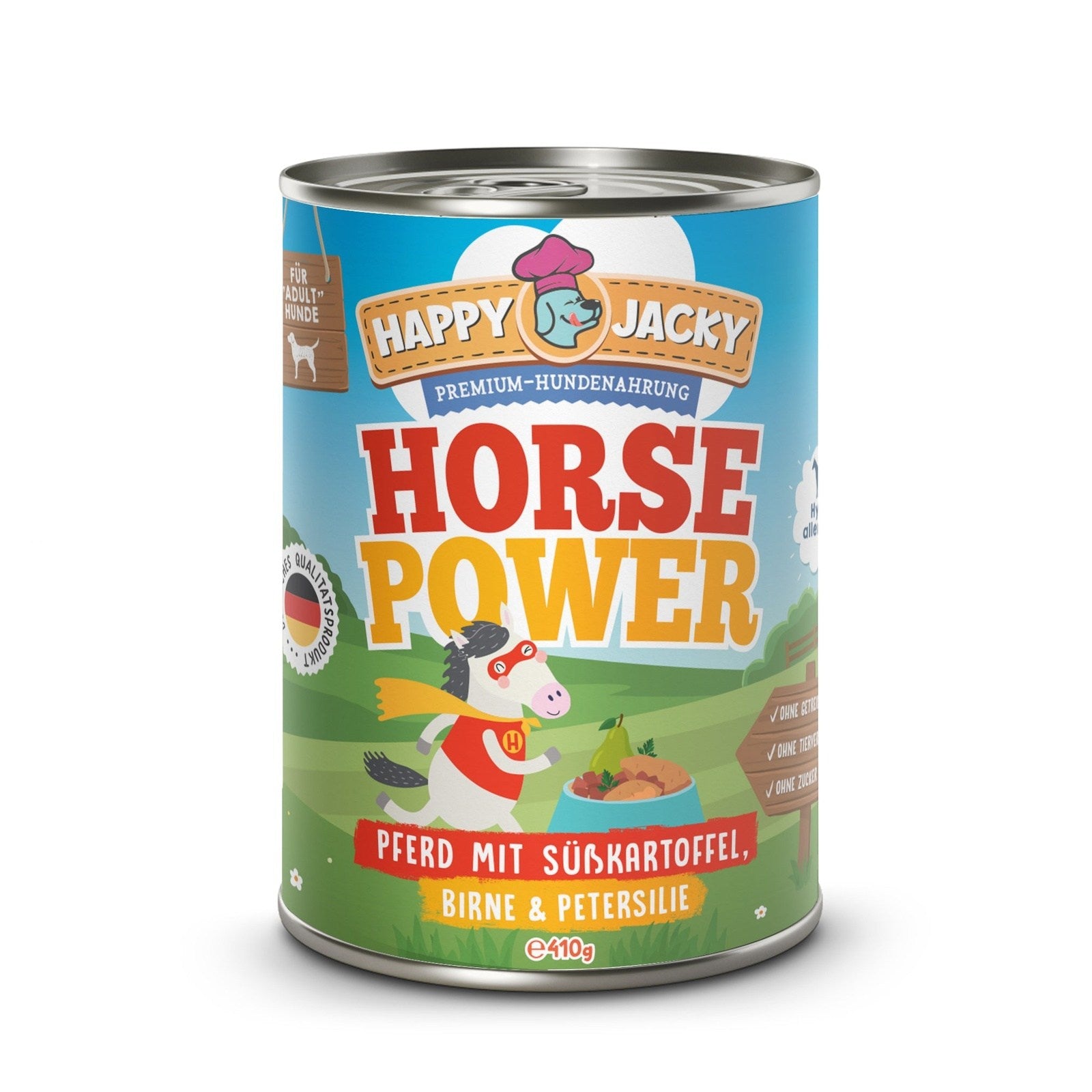 Horse Power - Pferd mit Süßkartoffel, Birne & Petersilie HAPPY JACKY