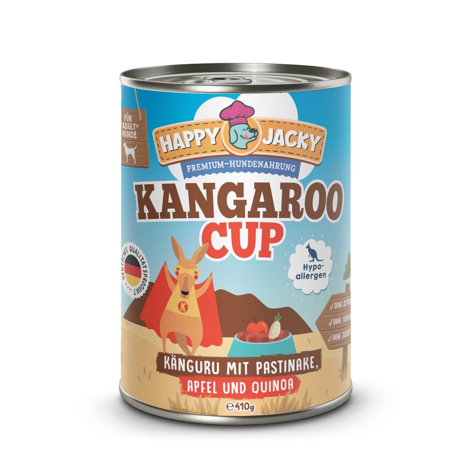 Kangaroo Cup - Känguru mit Pastinake, Apfel & Quinoa HAPPY JACKY